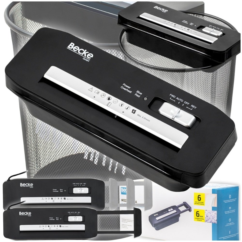 Zolta Niszczarka dokumentów nakładka na kosz biurowa kompaktowa do papieru