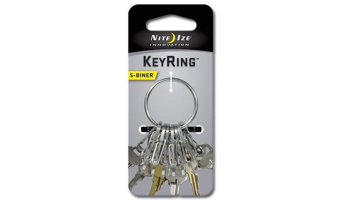 Nite Ize, Brelok na klucze, S-Biner KeyRing Steel - Stalowy - KRGS-11-R3 (23168)