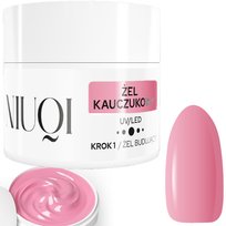 Niuqi Żel Kauczukowy UV/Led Rubber Gel Budujący 12 ml CIEMNY RÓŻ 1 Niuqi