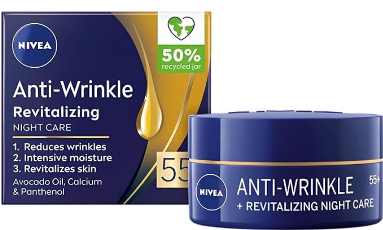 Empik Nivea Anti-Wrinkle Revitalizing Krem Przeciwzmarszczkowo (55+) na noc 50 ml