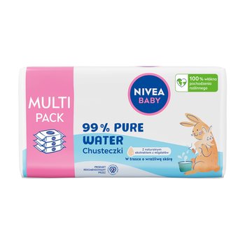 NIVEA BABY Chusteczki nawilżane Biodegradowalne 99% Pure Water 3 x 57 sztuk - Nivea