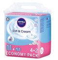 Nivea, Baby Soft&Cream, Chusteczki nawilżane dla dzieci i niemowląt, 6x63 szt. - Nivea