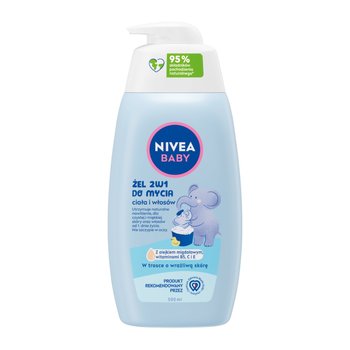 NIVEA BABY Żel 2w1 do mycia ciała i włosów z pompką 500 ml - Nivea