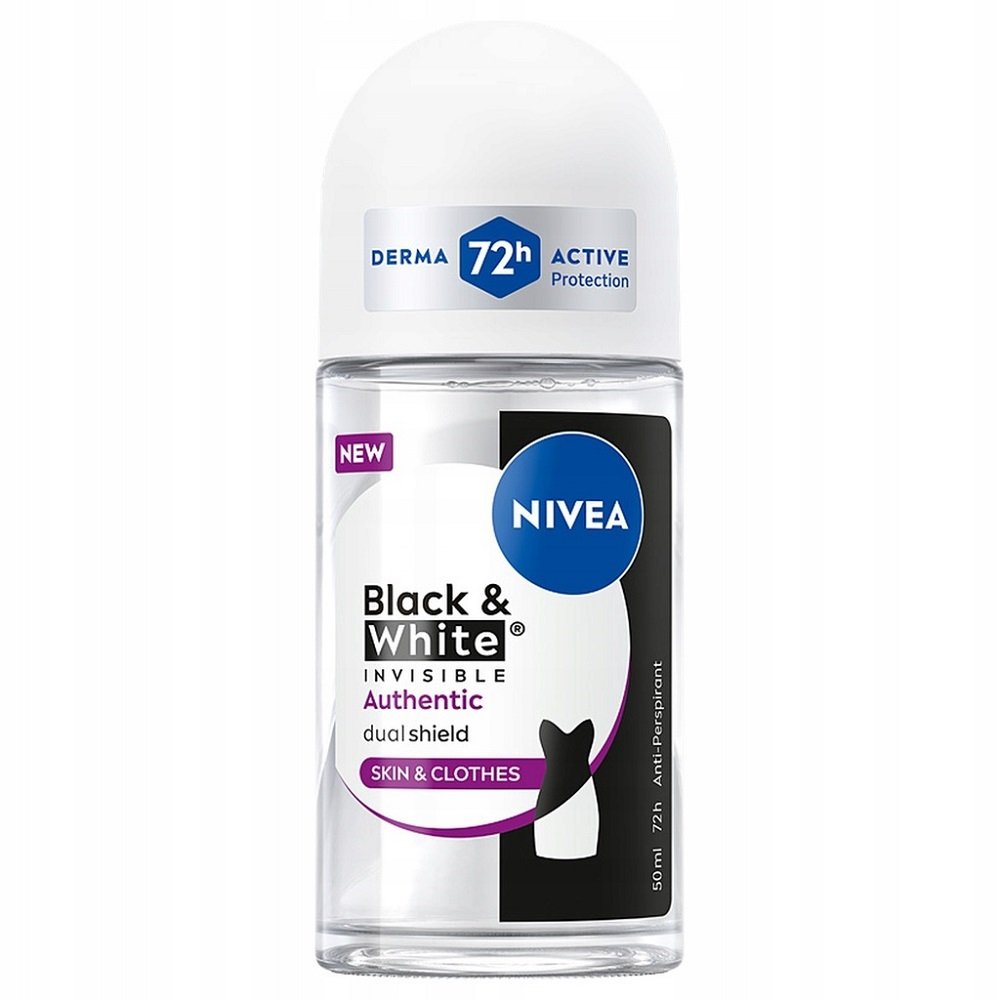 Empik Nivea Black&White Invisible Authentic antyperspirant w kulce 50ml