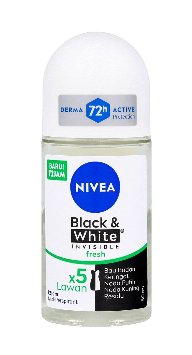 Empik NIVEA Black & White Invisible Fresh Antyperspirant w kulce roll-on 50 ml