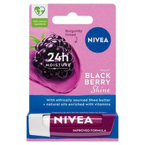 Nivea Blackberry Shine Pomadka Ochronna Koloryzująca Do Ust 24H 4,8G Nivea