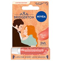 NIVEA BRIDGERTON EDITION  Peach Tea Pielęgnująca Pomadka 24h do ust 4,8g