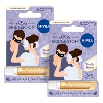 NIVEA BRIDGERTON Pielęgnująca Pomadka do ust Vanilla Biscuit +druga 