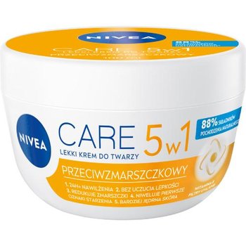 Nivea Care 5W1 Lekki Przeciwzmarszczkowy Krem Do Twarzy 100ml - Nivea