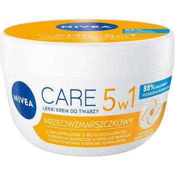 NIVEA Care 5w1 Przeciwzmarszczkowy lekki krem do twarzy, 100ml - Nivea