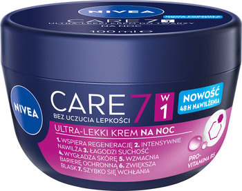 Nivea, Care 7w1 lekki krem do twarzy na noc 100ml - Nivea