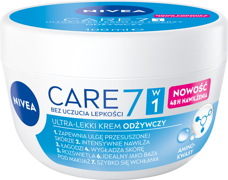 Empik Nivea Care 7W1 Lekki Odżywczy Krem Do Twarzy 100ml Nawilżający