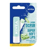 Nivea, Caring Scrub pielęgnujący peeling do ust w sztyfcie Aloes 4.8g Nivea