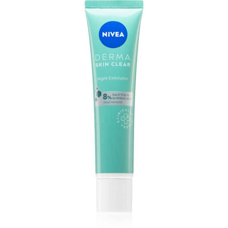 Nivea Derma Skin Clear delikatny peeling na noc 40 ml