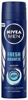 Nivea Dezodorant Fresh Aquatic 48h spray męski 150ml - Nivea