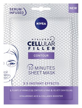 Nivea, Hyaluron Cellular Filler Contour 10-minutowa maska w płachcie 1szt - Nivea