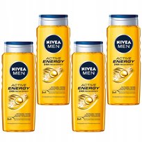 NIVEA MEN ACTIVE ENERGY 3w1 ��el pod prysznic energetyzuj��cy m��ski 500ml x4