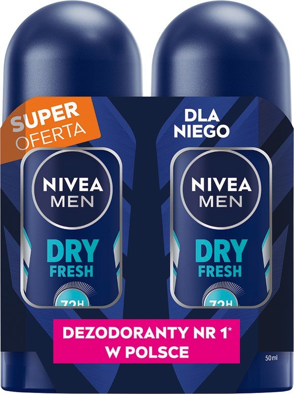 Empik NIVEA MEN ANTYPERSPIRANT W KULCE DRY FRESH DUO 2X50 ML