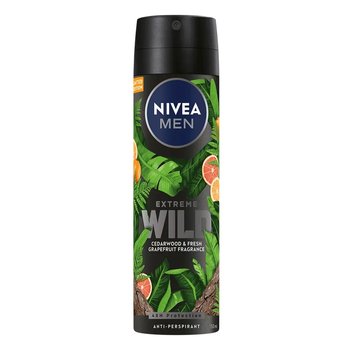 Nivea, Men Extreme Wild antyperspirant w spray'u Cedar Wood 150ml - Nivea