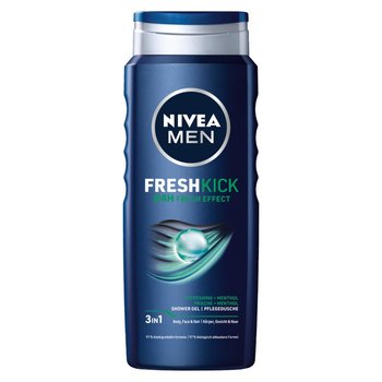 Nivea, Men Fresh Kick 3w1 żel pod prysznic 500ml - Nivea