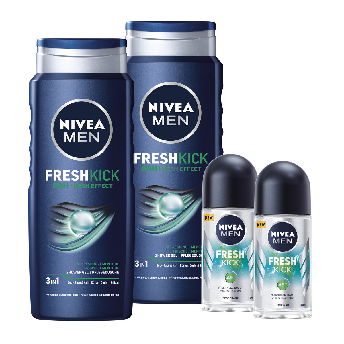 Nivea Men Fresh Kick Zestaw Dla Mężczyzn 4 Szt Sklep Empikcom 0795