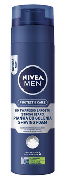 Nivea Men, Protect & Care, pianka do golenia do twardego zarostu, 200 ml - Nivea Men