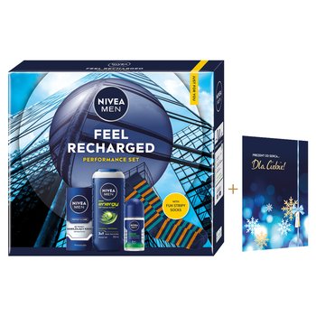 NIVEA MEN RECHARGED Zestaw Męskich Kosmetyków Prezent dla mężczyzn+ - Nivea
