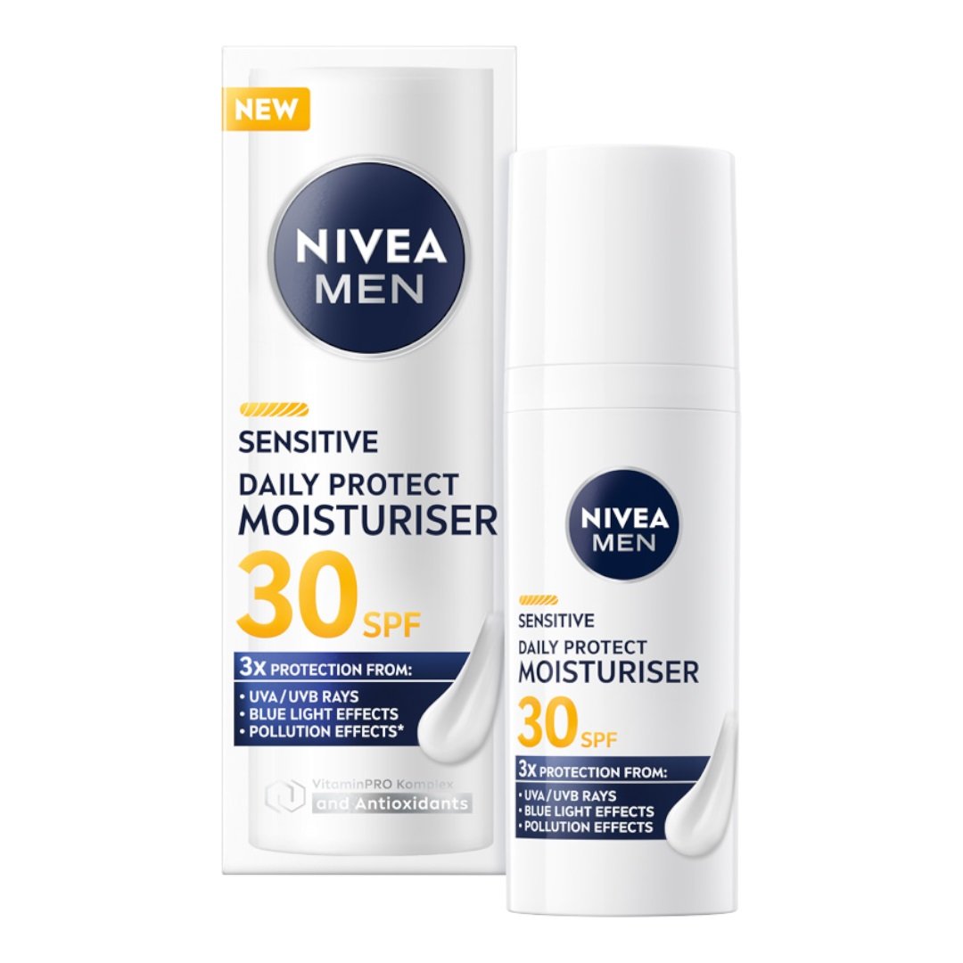 Empik Nivea Men Sensitive Daily Protect nawilżający krem do twarzy SPF30 50ml
