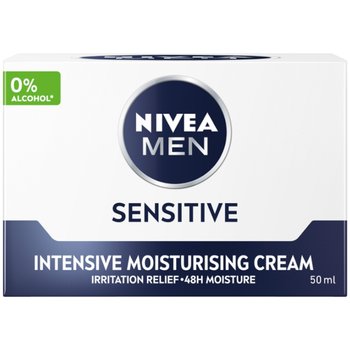 Nivea, Men Sensitive łagodzący krem nawilżający, 50ml - Nivea