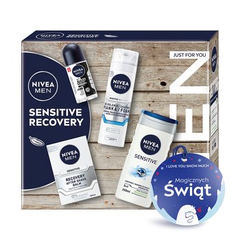 NIVEA MEN SENSITIVE RECOVERY Zestaw kosmetyków męskich do golenia i higieny - Nivea Men
