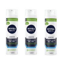 Nivea Men, Sensitive, Żel do golenia, 3x200 ml