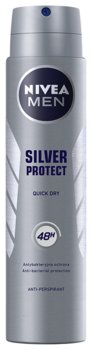 Nivea Men, Silver Protect, Antyperspirant męski, 200 ml - Nivea Men