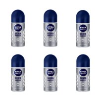 Nivea Men, Silver Protect, Antyperspirant męski,6szt