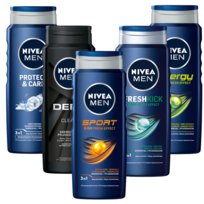 NIVEA MEN żel pod prysznic męski zestaw 5x500ml