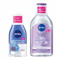 NIVEA Płyn micelarny delikatny 400ml + Dwufazowy do demakijażu oczu 125ml