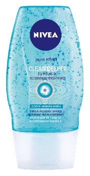 Nivea, Pure Effect Clean Deeper, żel-peeling do codziennego mycia twarzy, 150 ml - Nivea