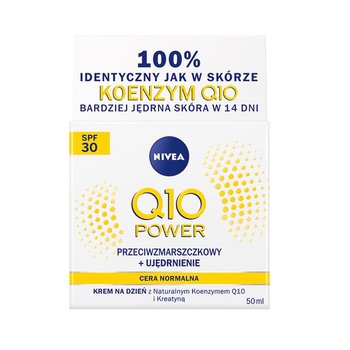 Nivea, Q10 Power przeciwzmarszczkowy nawilżający krem na dzień SPF 30 50ml - Nivea