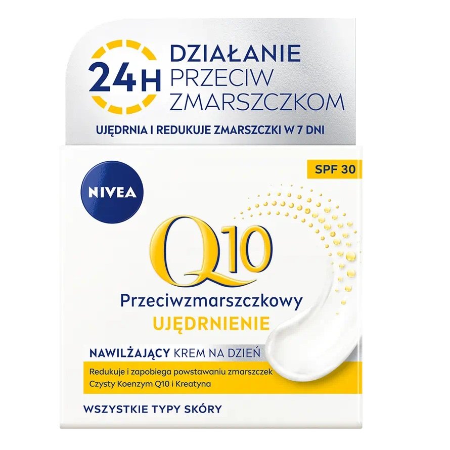 Empik Nivea, Q10 Ujędrnienie przeciwzmarszczkowy nawilżający krem na dzień SPF30 50ml