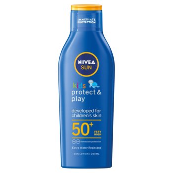 Nivea, Sun Kids Protect & Play balsam ochronny na słońce dla dzieci SPF50+ 200ml Żółwik/Kropla - Nivea