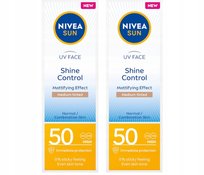 NIVEA SUN Krem do twarzy matujący koloryzujący z filtrem SPF 50 50ml x 2