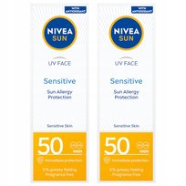 NIVEA SUN Krem przeciwsłoneczny do twarzy z filtrem SPF50 50ml x 2 szt
