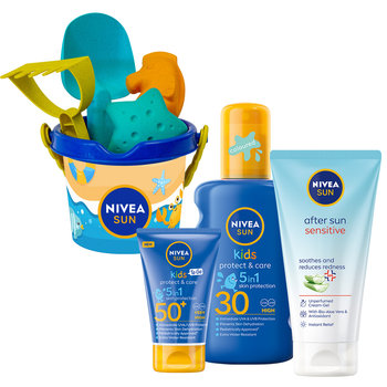 NIVEA SUN Spray + Balsam dla dzieci + krem SOS - Nivea Sun