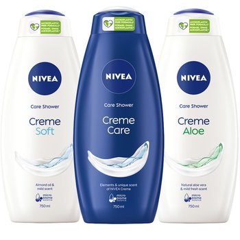 NIVEA żel płyn pod prysznic damski zestaw 3x750ml - Nivea