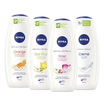 NIVEA żel płyn pod prysznic damski zestaw 4x500ml - Nivea