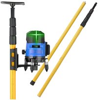 NIWELATOR DRĄŻEK Teleskopowy Aluminiowy uchwyt na laser regulacja 114-280cm