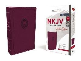 Nkjv, Thinline Bible Youth Edition, Leathersoft, Burgundy, Red Letter Edition, Comfort Print - Nelson Thomas