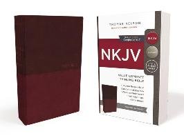 NKJV, Value Thinline Bible, Compact, Leathersoft, Burgundy, - Nelson Thomas