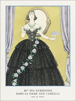 No. 8, 9, p. 26. from Gazette du Bon Ton, 2e année, George Barbier - plakat 61x91,5 cm - Galeria Plakatu