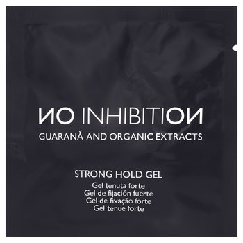 No Inhibition, Strong Hold Gel, Bardzo mocny żel do modelowania włosów małe opakowanie, 10 ml - No Inhibition
