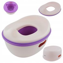 Nocnik Dziecięcy Wygodny Toaleta Dla Dziewczynki Nakładka Podnóżek 3w1